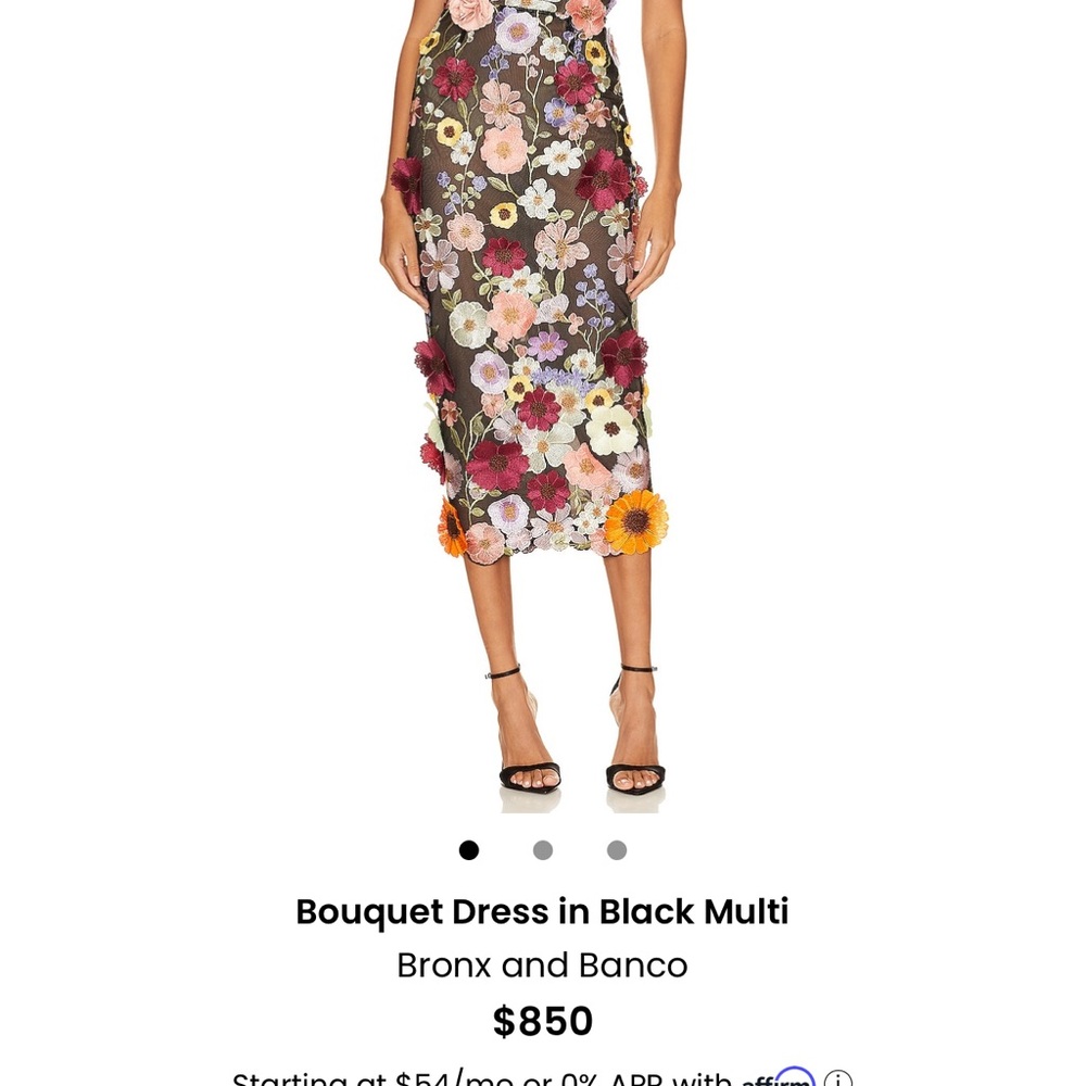 Bronx and Banco Strapless Floral Dress - Multicolor Elegance - Picture 2 of 2